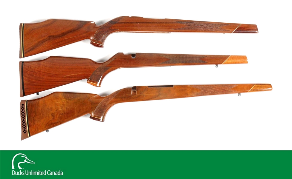 LOT OF 3: WEATHERBY RIFLE STOCKS.