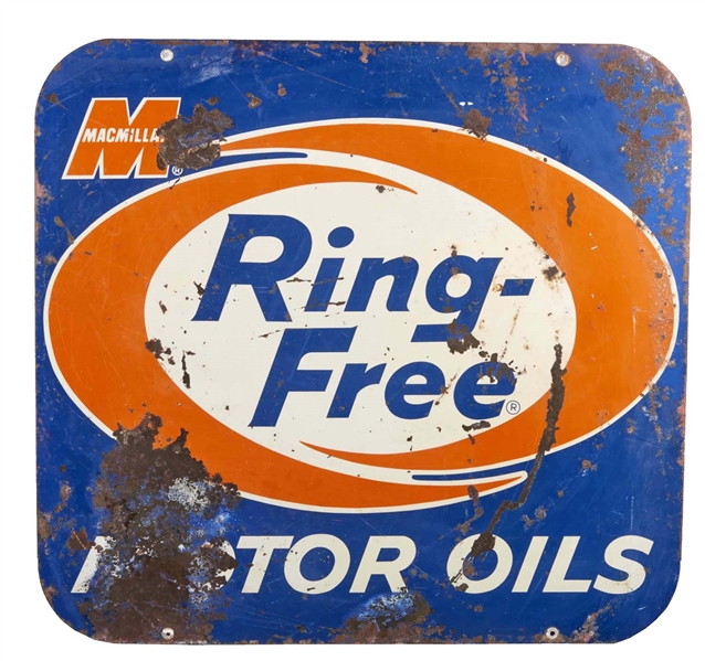 MACMILLAN RING-FREE MOTOR OIL SIGN          