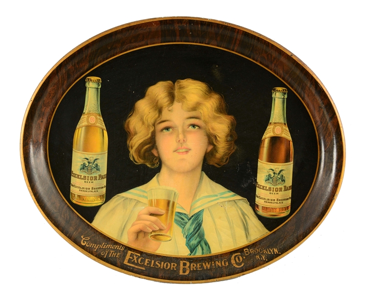 EXCELSIOR BREWING CO. SERVING TRAY. 