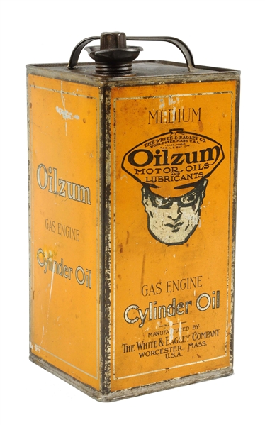 OILZUM GAS ENGINE CYLINDER OIL ONE GALLON SQUARE CAN.