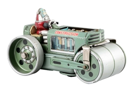 JAPANESE TIN LITHO BATTERY-OPERATED ROBBY ROLLER.