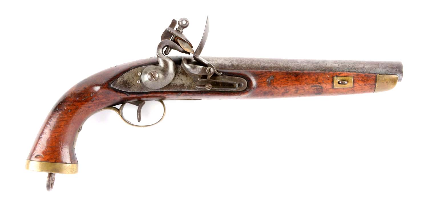 Belgian Flintlock Pistol With Revolving Barrel Auctions Price Archive