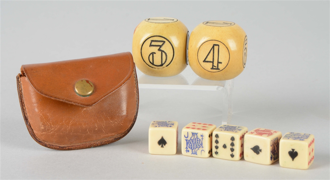 LOT OF 2: SETS OF DICE.