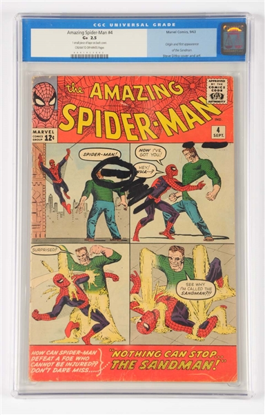 AMAZING SPIDER-MAN #4 CGC 2.5 MARVEL COMICS 1963 G+