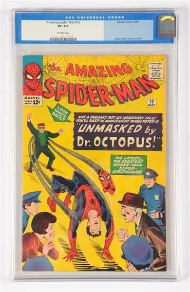 AMAZING SPIDER-MAN #12 CGC 8.0 1964 VF COMIC BOOK