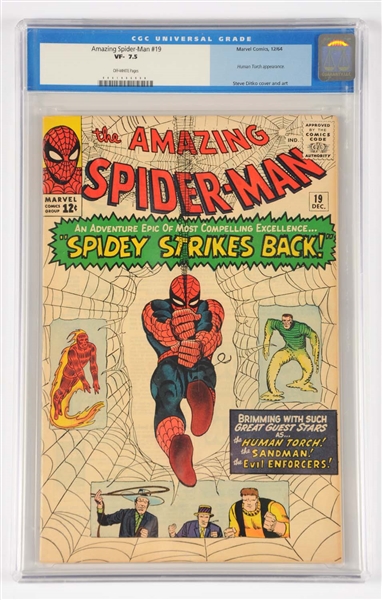 AMAZING SPIDER-MAN #19 CGC 7.5 1964 VF COMIC BOOK