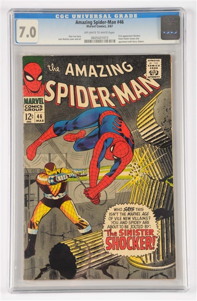 AMAZING SPIDER-MAN #46 CGC 7.0 OFF WHITE PAGES 1967