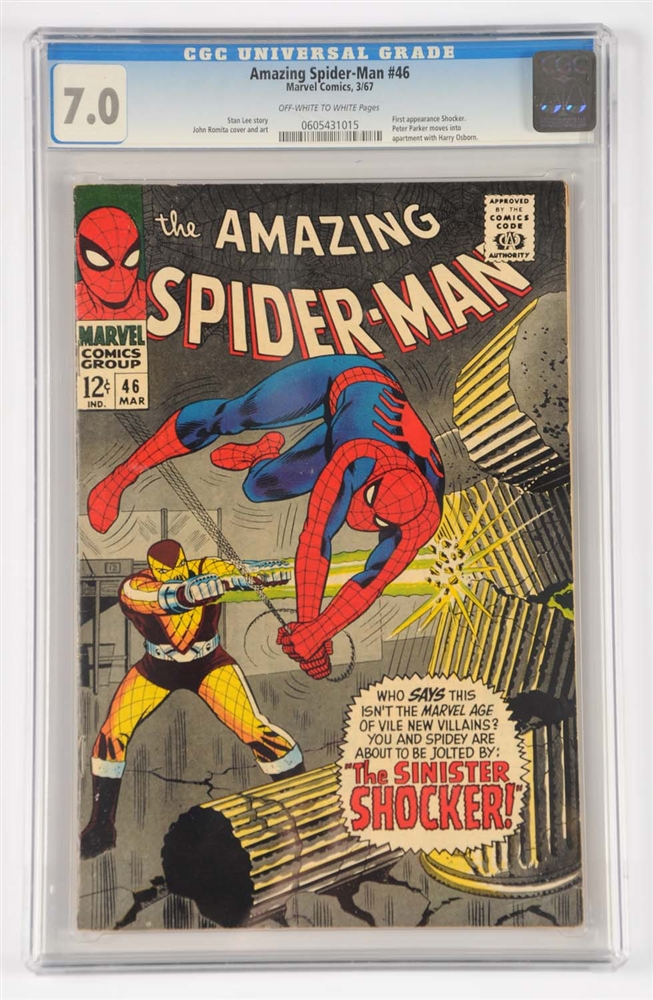 AMAZING SPIDER-MAN #46 CGC 7.0 OFF WHITE PAGES 1967