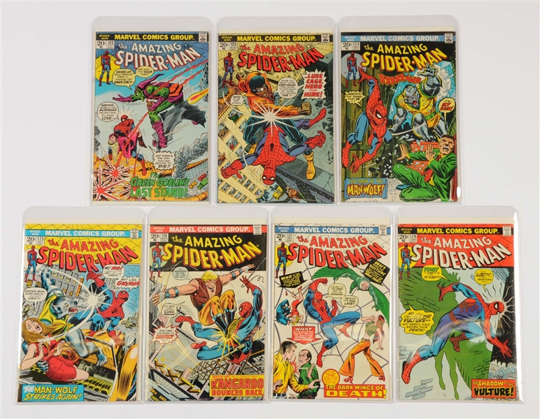 LOT OF 13: AMAZING SPIDER-MAN COMIC BOOKS #115 - #128