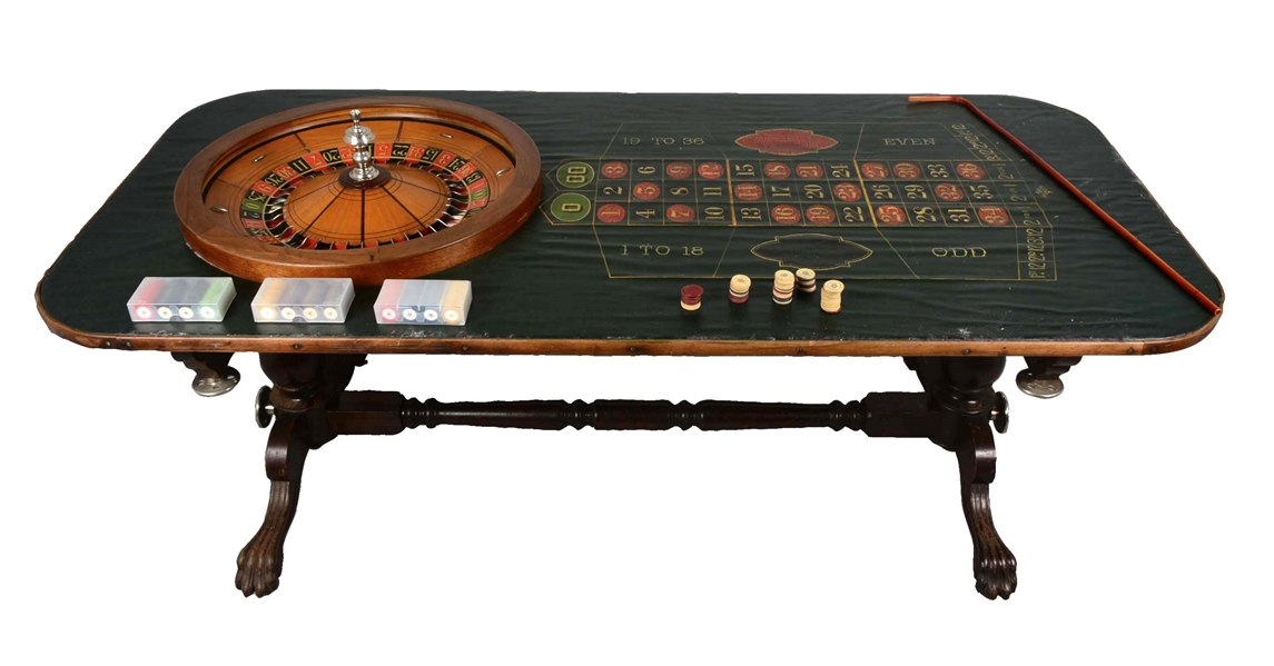 **EARLY ROCKY MOUNTAIN ROULETTE TABLE.
