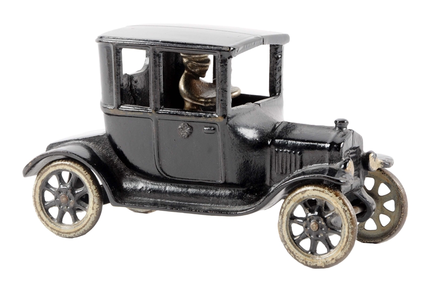 ARCADE CAST IRON SWEEP BACK MODEL T COUPE.