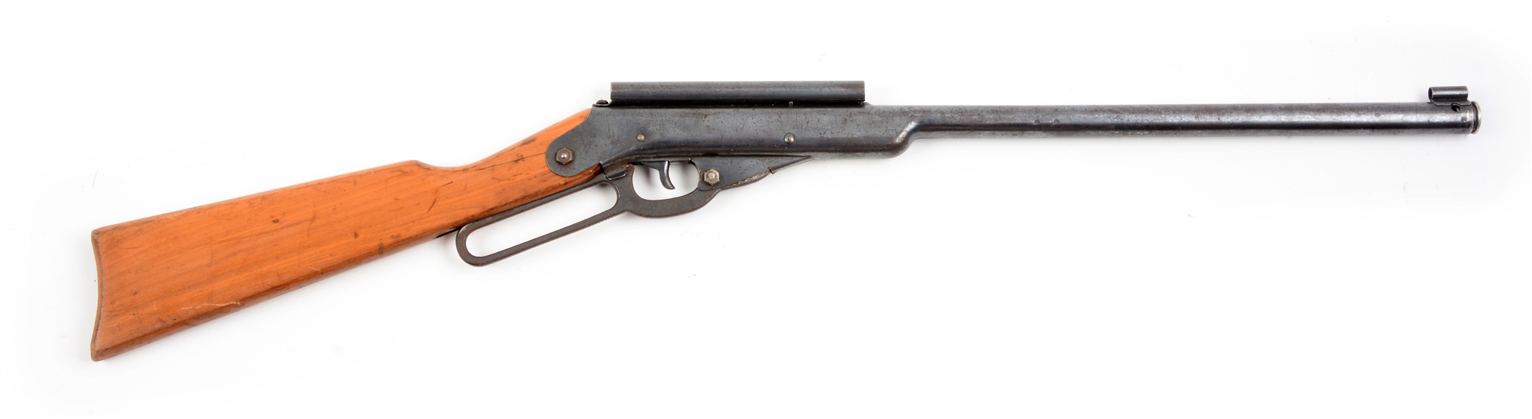 DAISY MODEL 195 BUZZ BARTON SPECIAL WITH TWO DAISY BUZZ BARTON SIX-SHOOTERS WITH HOLSTER AND ORIGINAL BOX. 