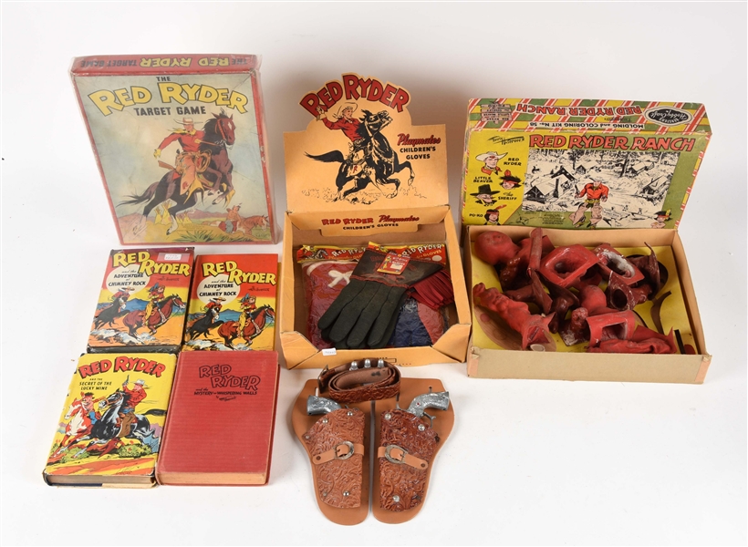 LOT OF 4: RED RYDER COWBOY ITEMS.