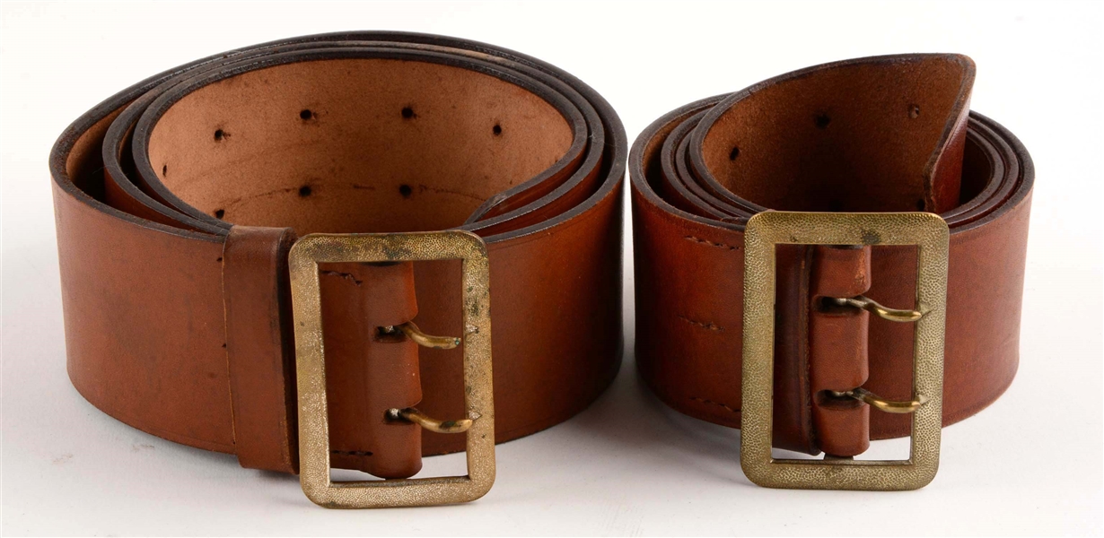 LOT OF 2: WWII GERMAN SA “RZM” BELTS.