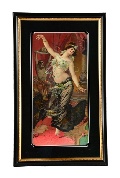"SALOME AND THE DANCE OF THE SEVEN VEILS" CHROMOLITHOGRAPH.