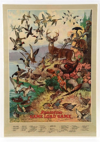 REMINGTON ARMS GAME LOAD POSTER.
