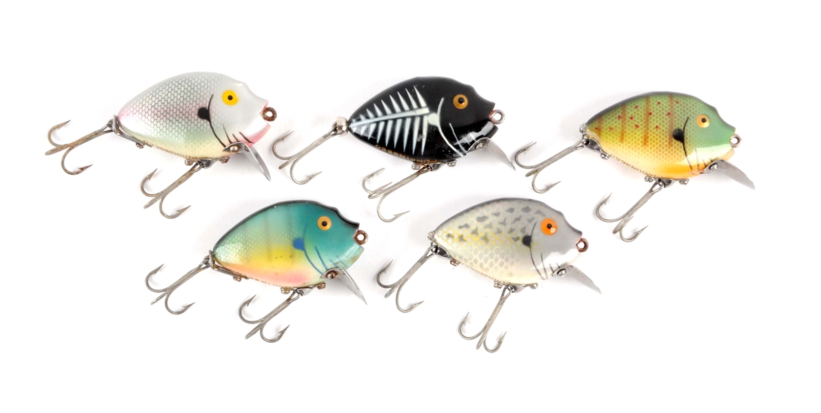 LOT OF 5: HEDDON PUNKINSEED LURES.