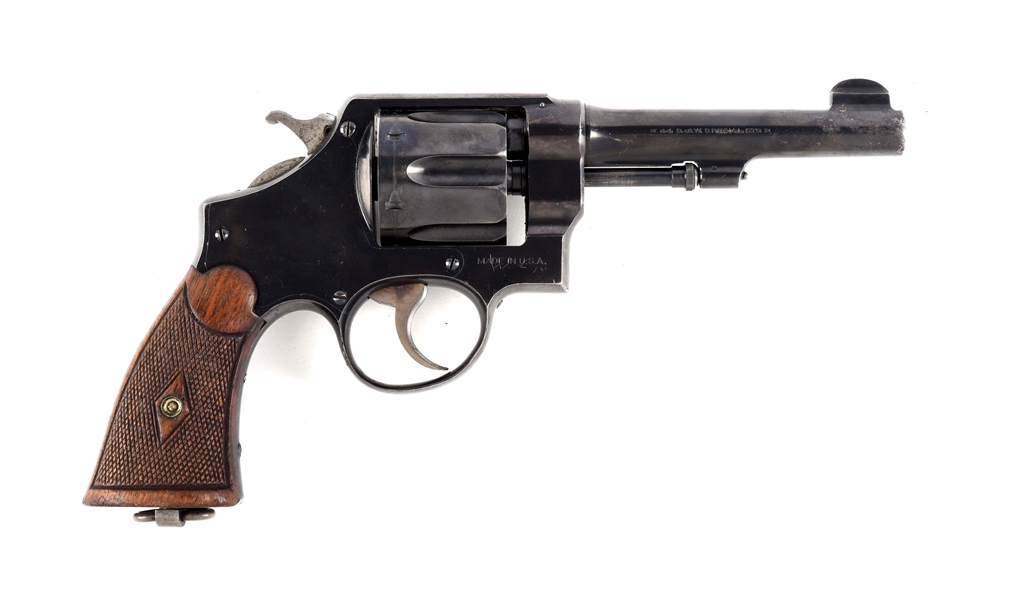 (C) S&W .44 HAND EJECTOR 2ND MODEL REVOLVER.