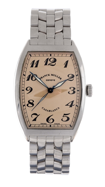 FRANK MULLER STAINLESS STEEL CASABLANCA MENS WATCH REFERENCE 6850.
