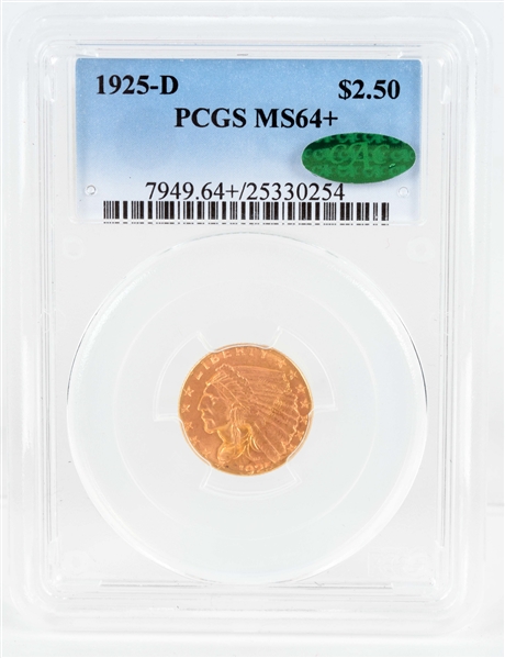 1925-D $2.50 GOLD INDIAN COIN.