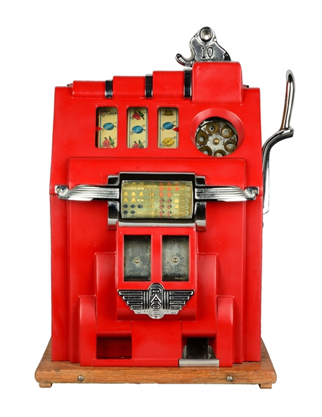 **10¢ PACE DELUXE CHERRY BELL SLOT MACHINE.