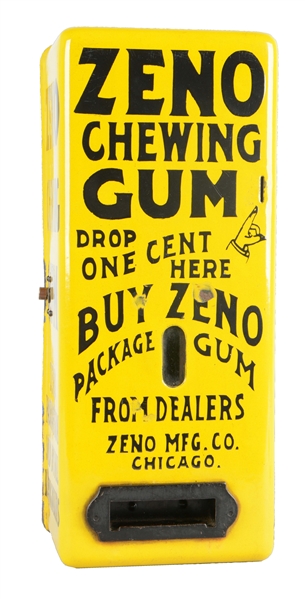 1¢ ZENO CHEWING GUM VENDING MACHINE.