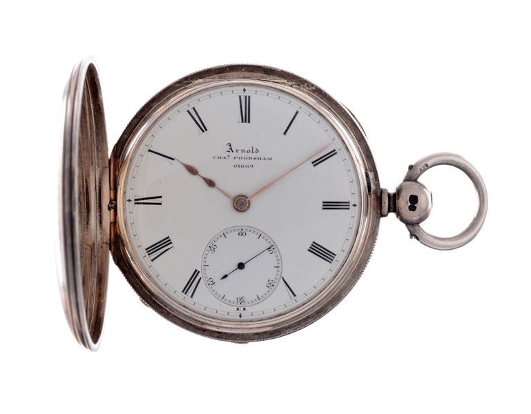 ARNOLD CHAS FRODSHAM SILVER POCKET WATCH.