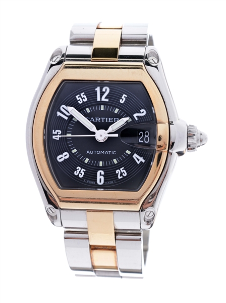 CARTIER TWO TONE ROADSTER UNI-SEX REFERENCE 2510 SERIAL 7784662CE