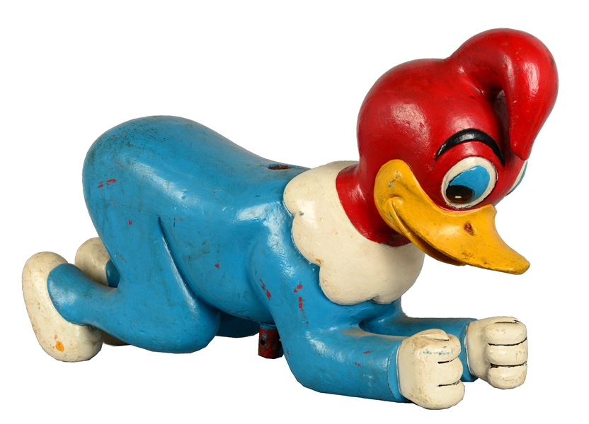 WOODEN WOODY WOODPECKER CHARACTER CAROUSEL. 