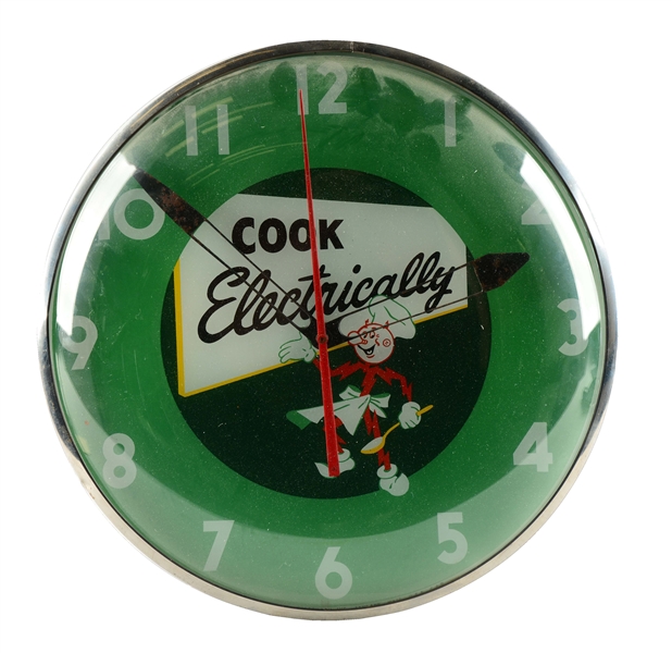 "COOK ELECTRICALLY" REDDY KILLOWATT CLOCK. 