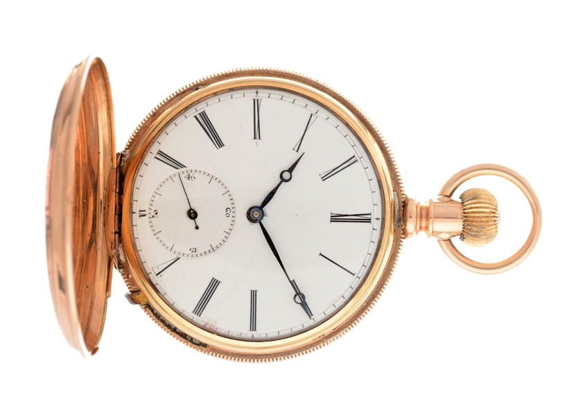 GIRARD PERREGAUX 14K YELLOW GOLD MINUTE REPEATER POCKET WATCH.
