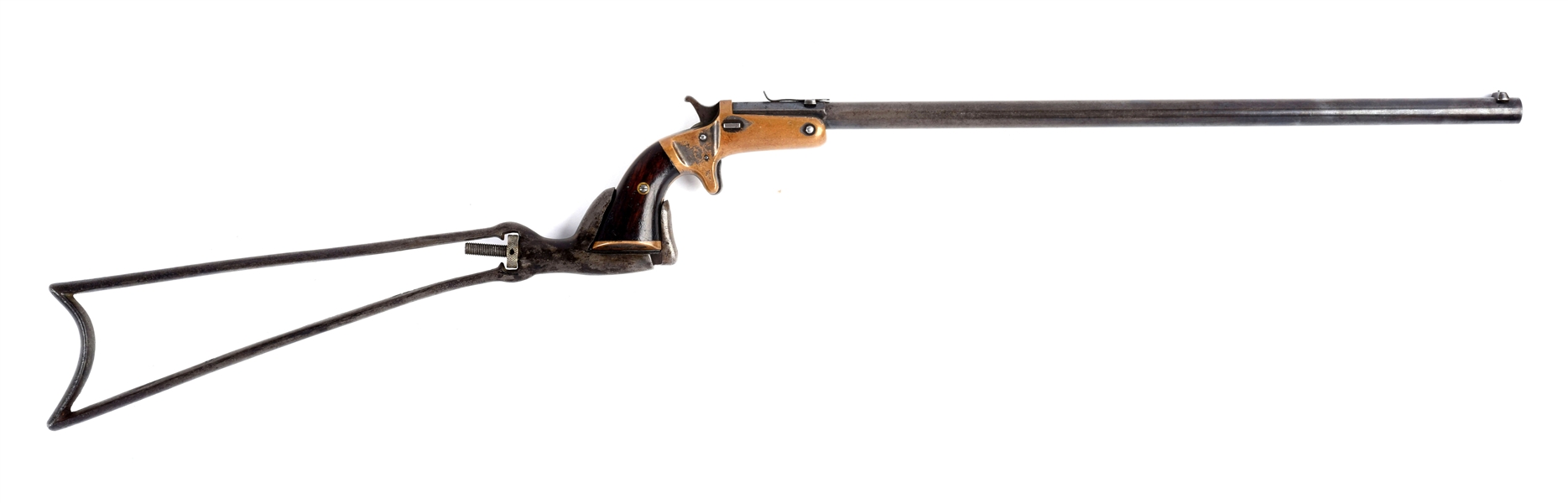 (A) STEVEN NEW MODEL POCKET RIFLE WITH DETACHABLE STOCK.
