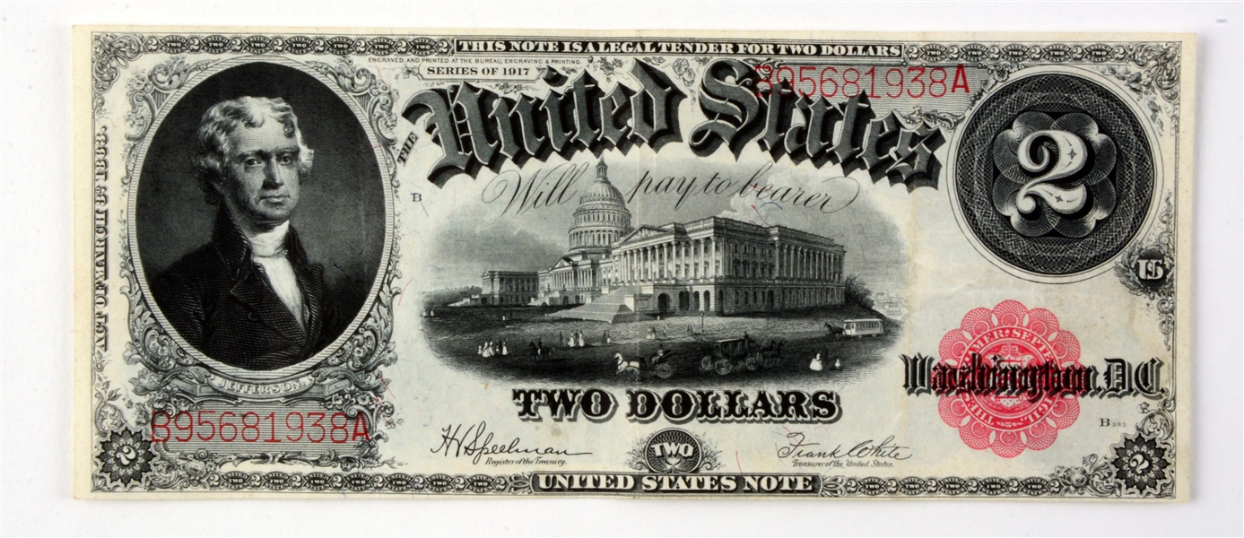 $2.00 1917 UNITED STATES NOTE FR 60.