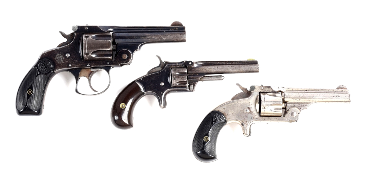 (C&A) LOT OF 3: EARLY S&W REVOLVERS.
