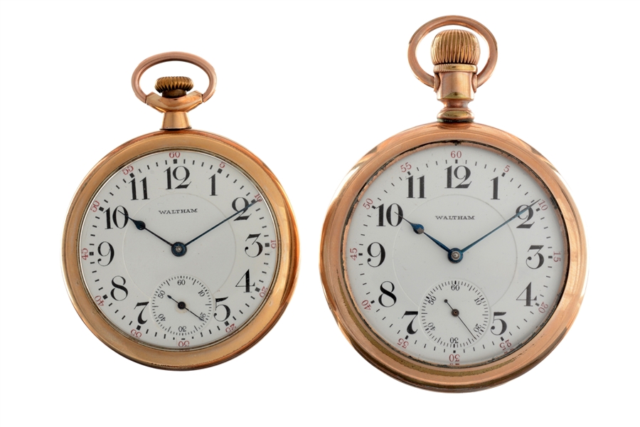 LOT OF 2: WALTHAM POCKET WATCHES. 