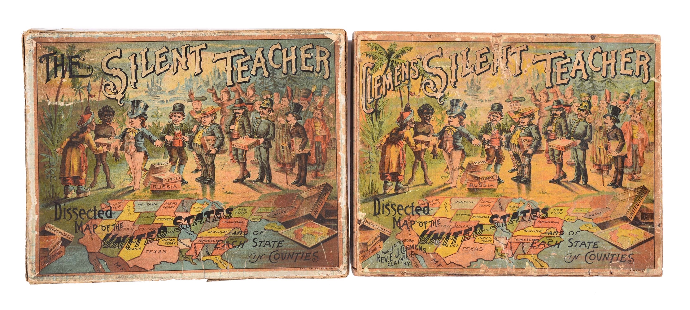 LOT OF 2: THE SILENT TEACHER PUZZLES IN BOXES. 