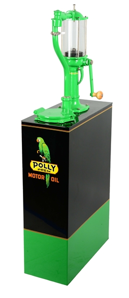 POLLY GASOLINE & MOTOR OIL RESTORED 40 GALLON LUBSTER.