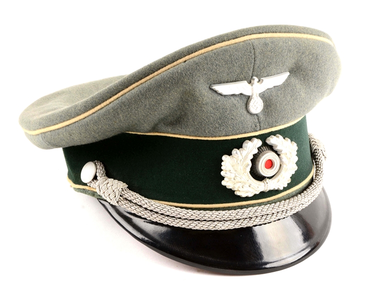 WWII GERMAN HEER INFANTRY NCO VISOR CAP.