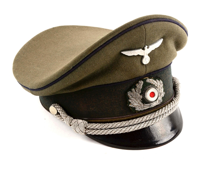 WWII GERMAN HEER MEDICAL VISOR CAP.