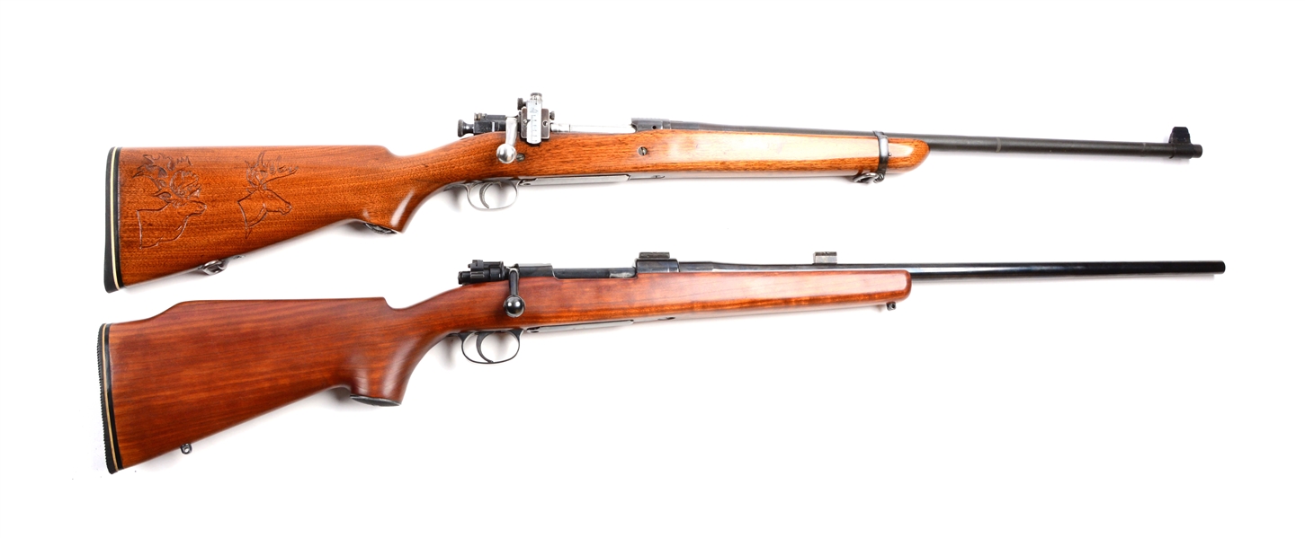 (C) LOT OF 2: SPORTING MILITARY RIFLES. 