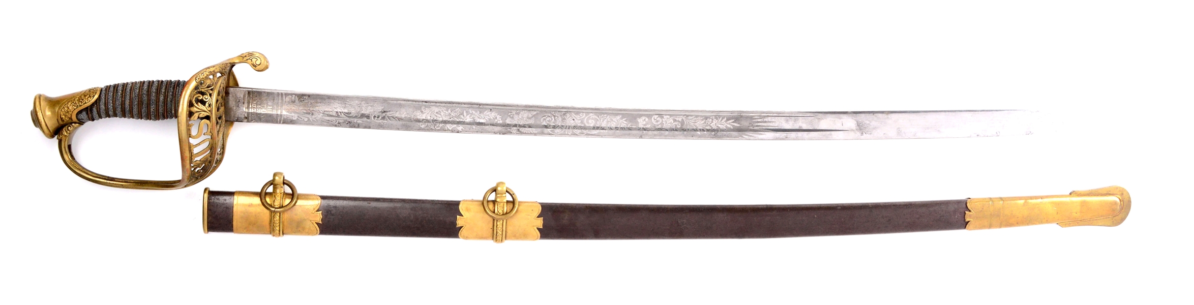 U.S. MODEL 1850 STAFF & FIELD SWORD BY HORSTMANN.
