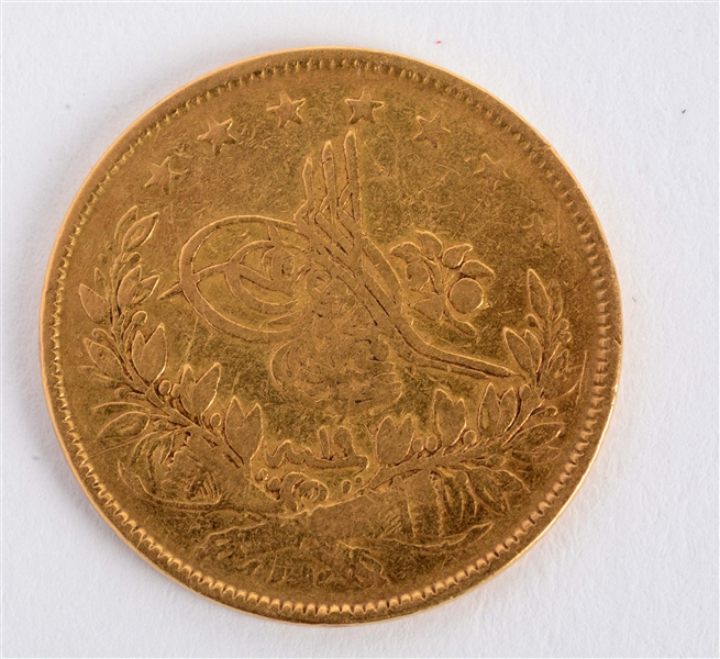GOLD 1857 TURKEY 100 PIASTRAS.