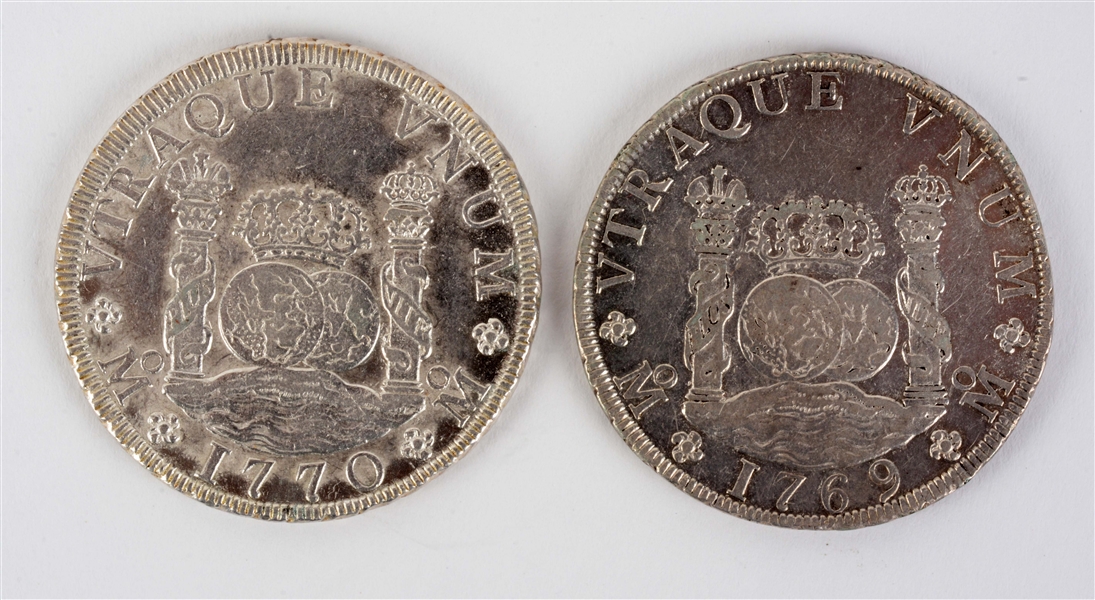 LOT OF 2: 8 REALES. 
