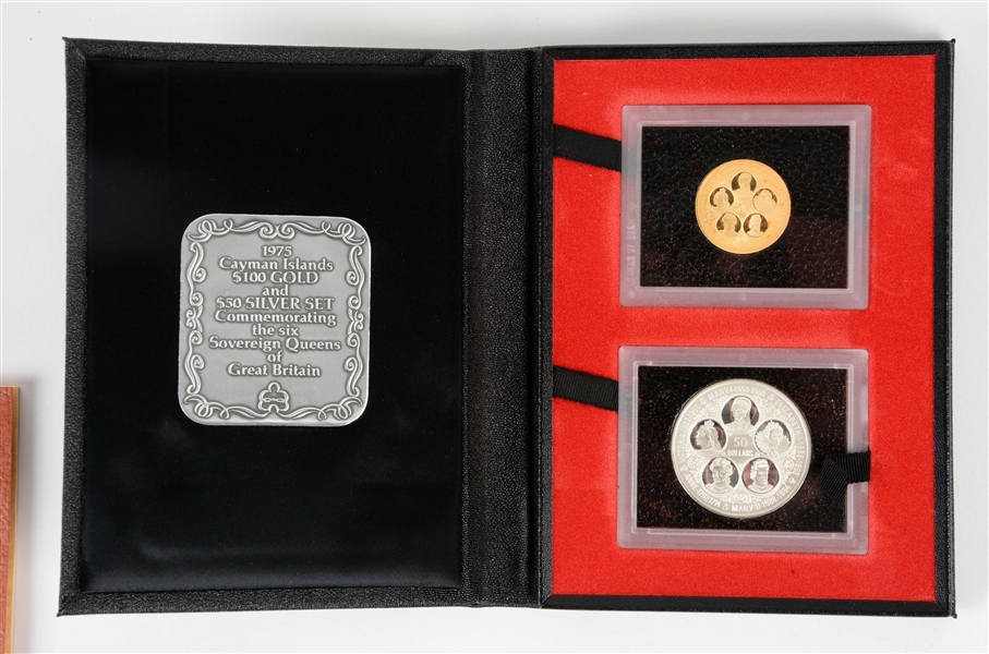 1975 GOLD CAYMAN ISLAND COIN SET. 