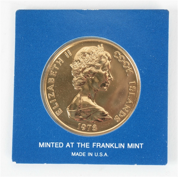 1978 GOLD $200 COOK ISLAND COIN.  