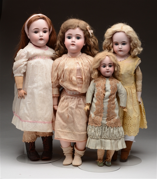 LOT OF 4: GERMAN OPEN MOUTH CHILDREN.