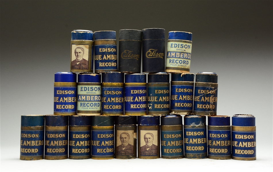 A LARGE LOT OF EDISON RECORDS.