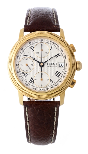 TISSOT AUTOMATIC 18K YELLOW GOLD CHRONOGRAPH WRISTWATCH MODEL NUMBER G669.330.