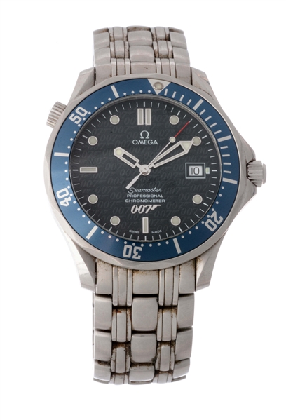 OMEGA STAINLESS STEEL SEAMASTER LIMITED EDITION "40 YEARS OF JAMES BOND" WRISTWATCH MODEL NUMBER 168 1626.