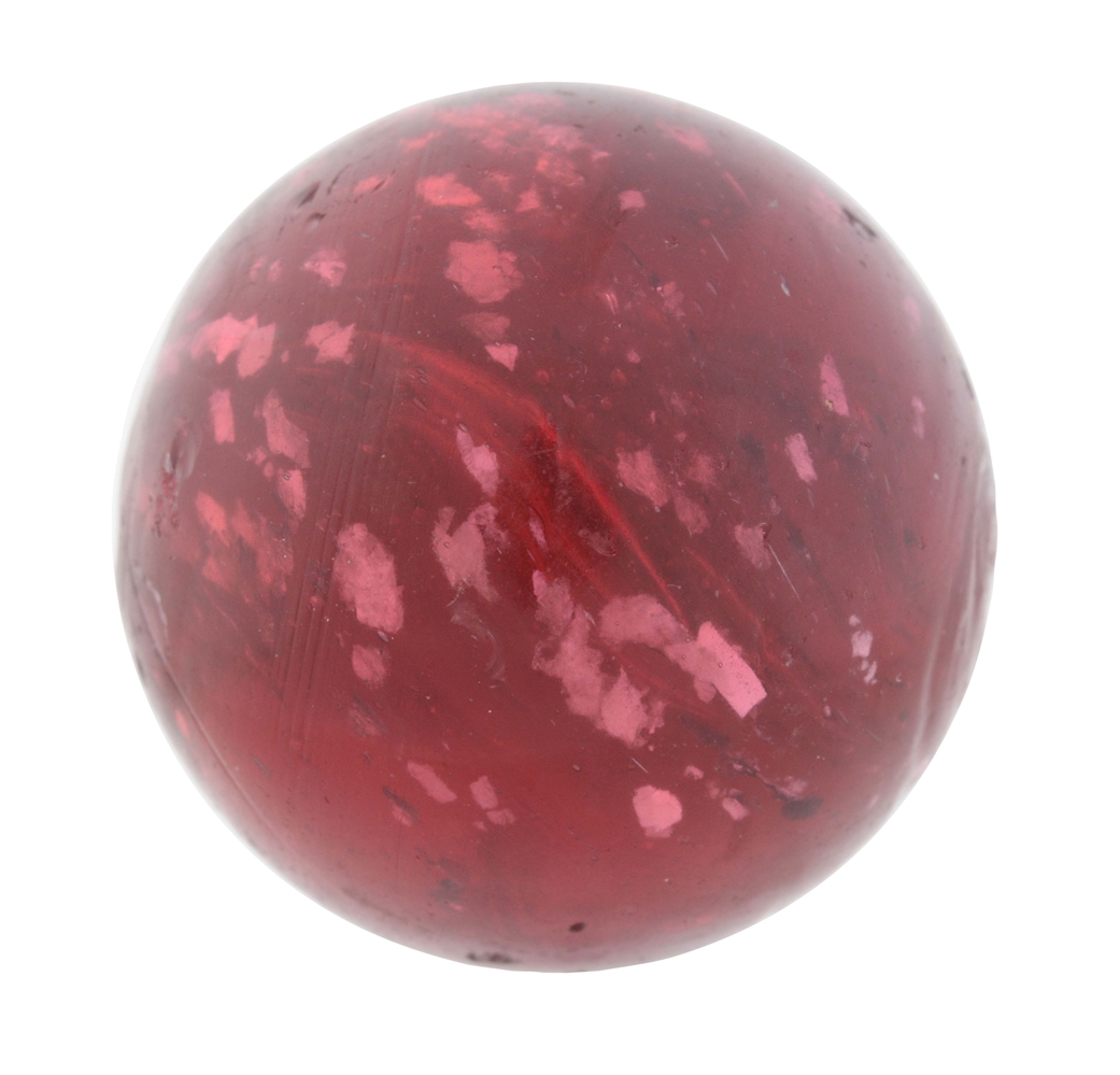 HARD-TO-FIND RED MICA MARBLE.